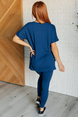 Hazel Blues® | Soft Serve Brushed Microfiber Set in Lt. Navy