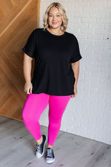 Hazel Blues® | Soft Serve Brushed Microfiber Set in Neon Hot Pink