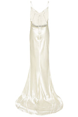 True Decadence Pippa Ivory Bridesmaid Satin Slip Dress