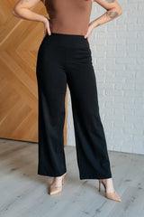 Hazel Blues® | Magic Wide Leg Pants in Black