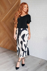 Hazel Blues® | Thoroughly Modern Plisse Midi Skirt