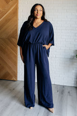 Hazel Blues® | Up to Something Wide Leg Jumpsuit