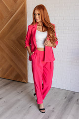 Hazel Blues® | Vigilante Stuff Pleated Trousers in Hot Pink