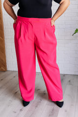 Hazel Blues® | Vigilante Stuff Pleated Trousers in Hot Pink