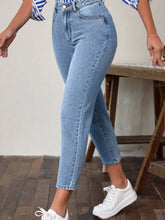 Hazel Blues® | High Waist Jeans with Pockets