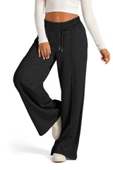 Hazel Blues® | Drawstring Elastic Waist Wide Leg Pants