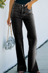 Hazel Blues® | Side Slit Jeans with Pockets