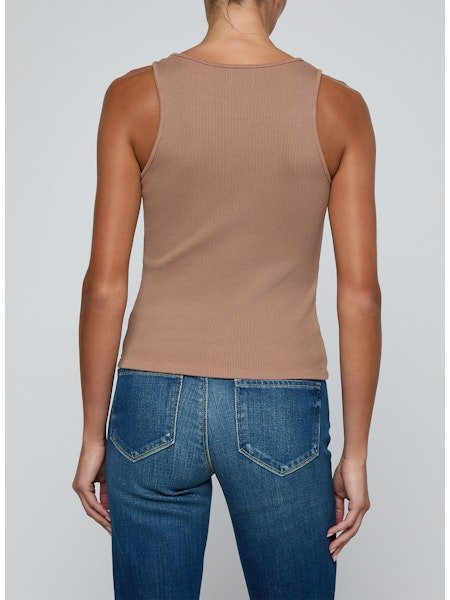 Adira Scoopneck Tank in Hazelnut