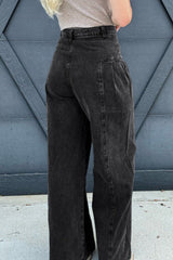 Hazel Blues® | High Rise Wide Leg Jeans with Pockets