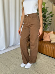 Hazel Blues® | RFM High Rise Garment Dye Wide Leg Jeans
