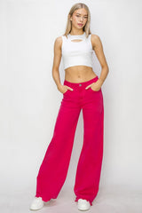 Hazel Blues® | RISEN High Rise Wide Leg Jeans