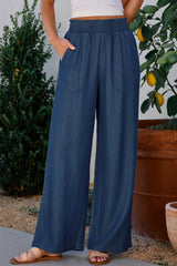 Hazel Blues® | Wide Leg Pants with Pockets