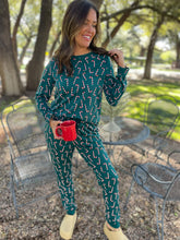 Hazel Blues® | PREORDER: Candy Cane Pajama Pants Set