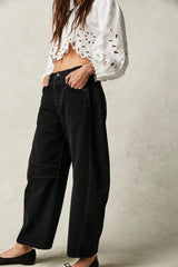 Hazel Blues® | Wide Leg Jeans with Pockets