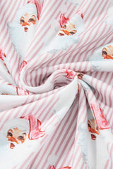 Hazel Blues® | Santa Print Long Sleeve Top and Pants Lounge Set