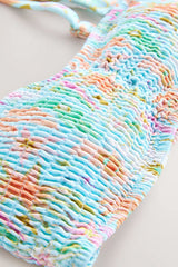 Blue Dreamer Shirred Bandeau Top