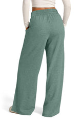 Hazel Blues® | Drawstring Elastic Waist Wide Leg Pants