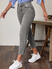 Hazel Blues® | High Waist Jeans with Pockets