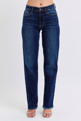 Hazel Blues® | Judy Blue Raw Hem Straight Leg Jeans