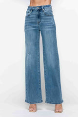Hazel Blues® | bytos High Rise Wide Leg Jeans with Pockets
