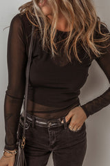 Hazel Blues® | V-Neck Cami and Round Neck Long Sleeve Bodysuit Set