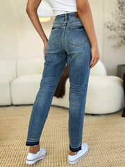 Hazel Blues® | Judy Blue Mid Rise Rigid Magic Release Hem Jeans