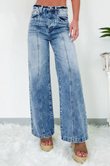 Hazel Blues® | High Waist Wide Leg Jeans