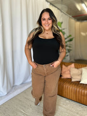 Hazel Blues® | RFM High Rise Garment Dye Wide Leg Jeans