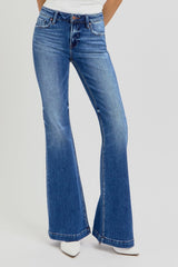 Hazel Blues® | RISEN Low Rise Flare Jeans with Pockets