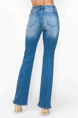 Hazel Blues® | bytos Distressed High Rise Jeans with Pockets