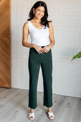 Hazel Blues® | Magic Straight Pants in Hunter Green