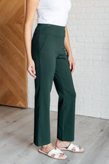 Hazel Blues® | Magic Straight Pants in Hunter Green