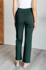 Hazel Blues® | Magic Straight Pants in Hunter Green