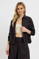 Hazel Blues® | RISEN Button Down Long Sleeve Shirt