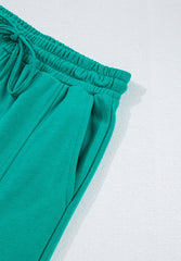 Hazel Blues® | Round Neck Long Sleeve Top and Drawstring Pants Set