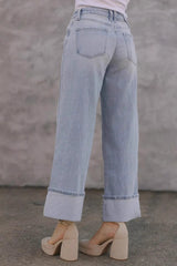 Hazel Blues® | Straight Leg Jeans with Pockets