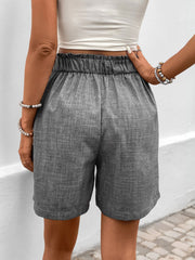 Hazel Blues® | Perfee Frill Shorts with Pockets