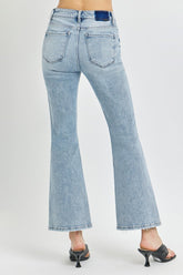 Hazel Blues® | RISEN High Rise Ankle Flare Jeans