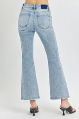 Hazel Blues® | RISEN High Rise Ankle Flare Jeans
