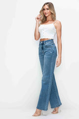 Hazel Blues® | bytos High Rise Wide Leg Jeans with Pockets