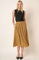 Hazel Blues® | Mittoshop Printed Midi Skirt