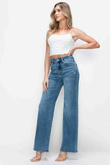 Hazel Blues® | bytos High Rise Wide Leg Jeans with Pockets