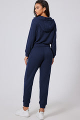 Hazel Blues® | Drawstring Half Zip Hoodie and Joggers Active Set