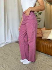Hazel Blues® | RFM High Rise Garment Dye Wide Leg Jeans