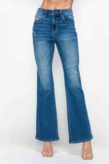 Hazel Blues® | bytos High Rise Bootcut Jeans with Pockets