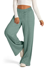 Hazel Blues® | Drawstring Elastic Waist Wide Leg Pants