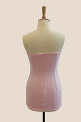 Double Twists Yellow Fitted Mini Dress