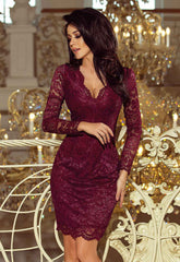 LBD Exclusive Burgundy Kate Party Dress