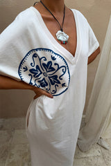 Cream Dolce Vita T-Shirt Dress
