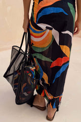Black Mesh Tote Bag
